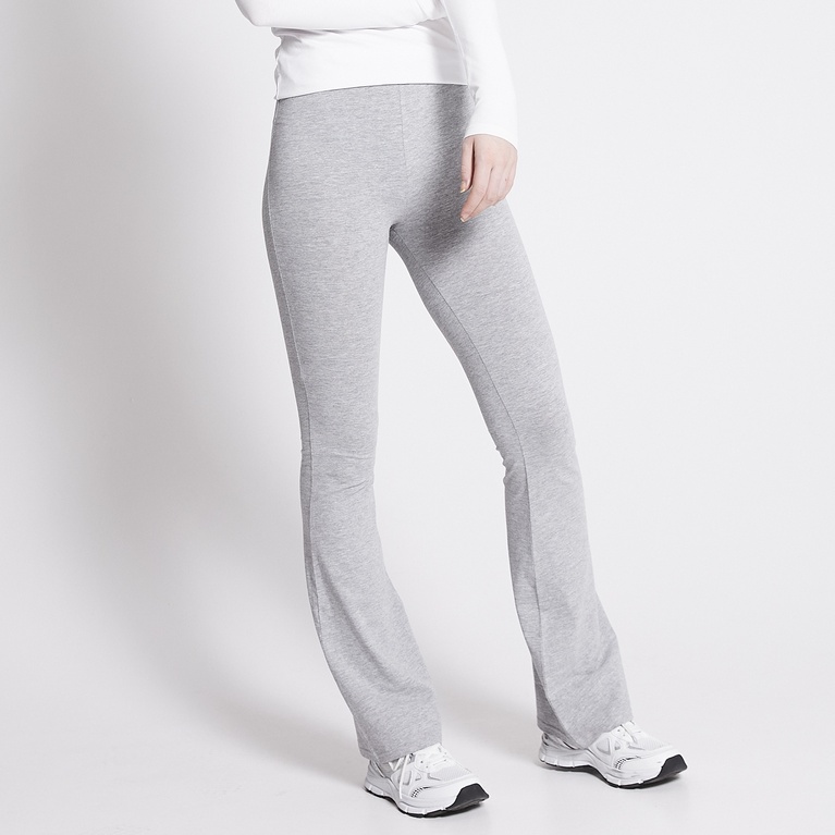 Basic flare tights "Malva" Grey Melange